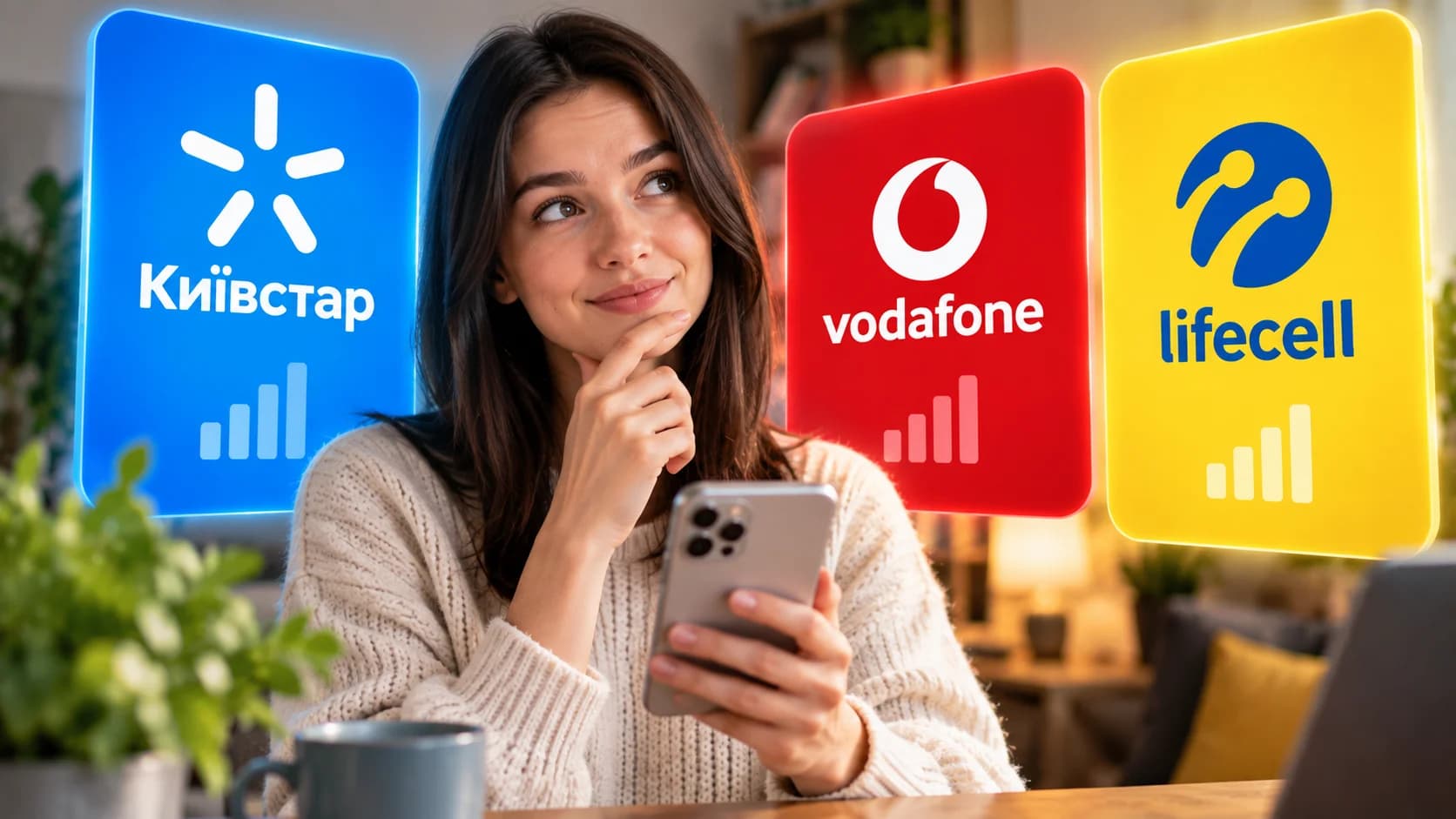 Мобільні тарифи України 2026 Київстар Vodafone lifecell ціни порівняння