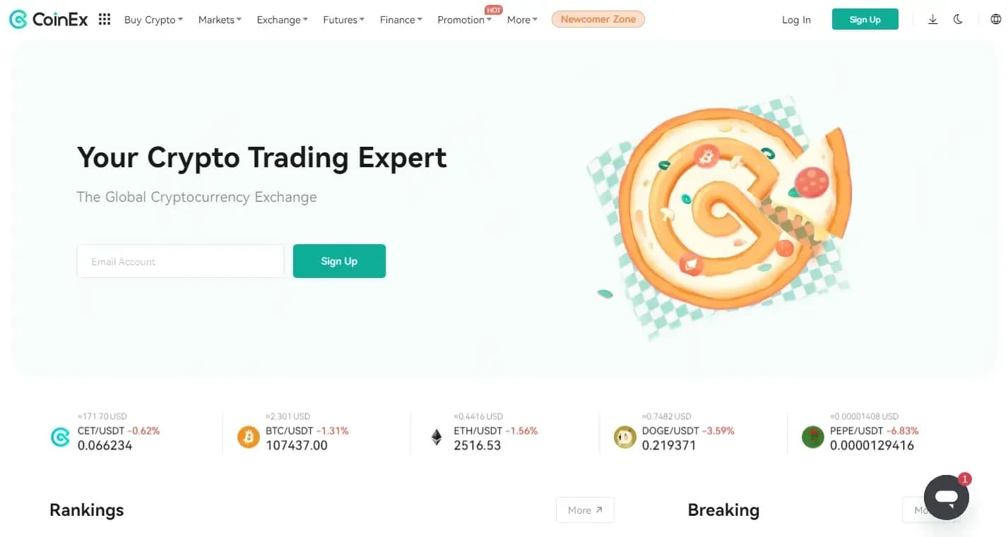 Огляд криптобіржі CoinEx