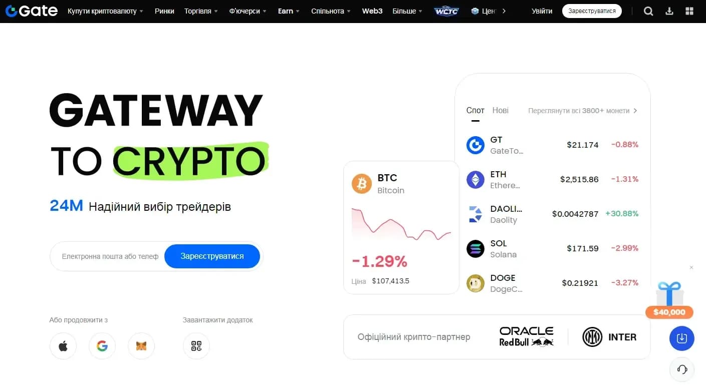 Огляд криптобіржі Gate.io