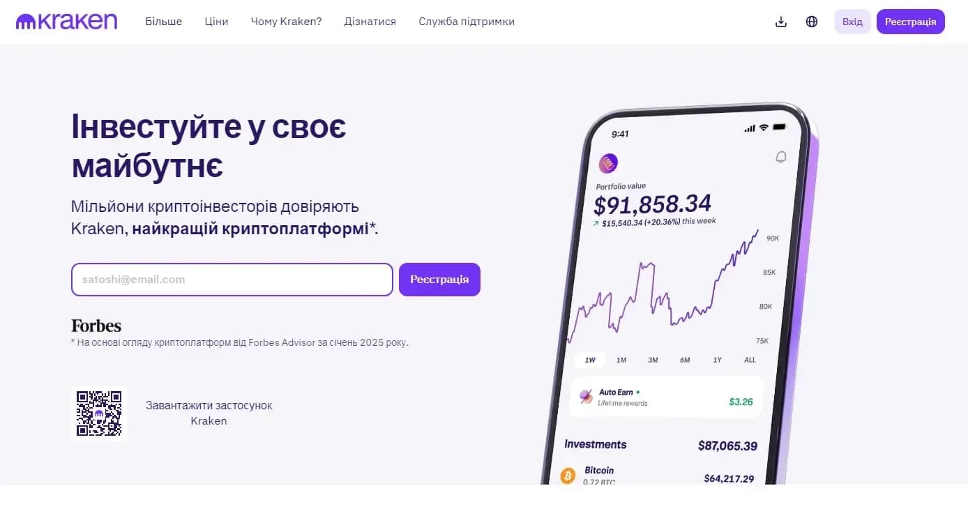 Огляд криптобіржі Kraken
