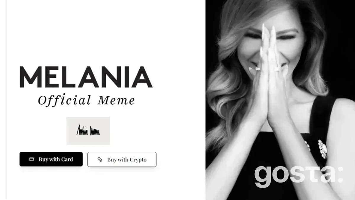 Melania Trump launched a meme coin