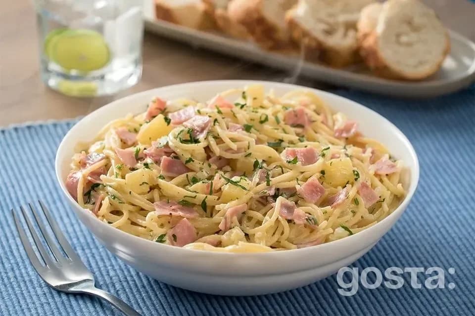 Pineapple and pasta salad
