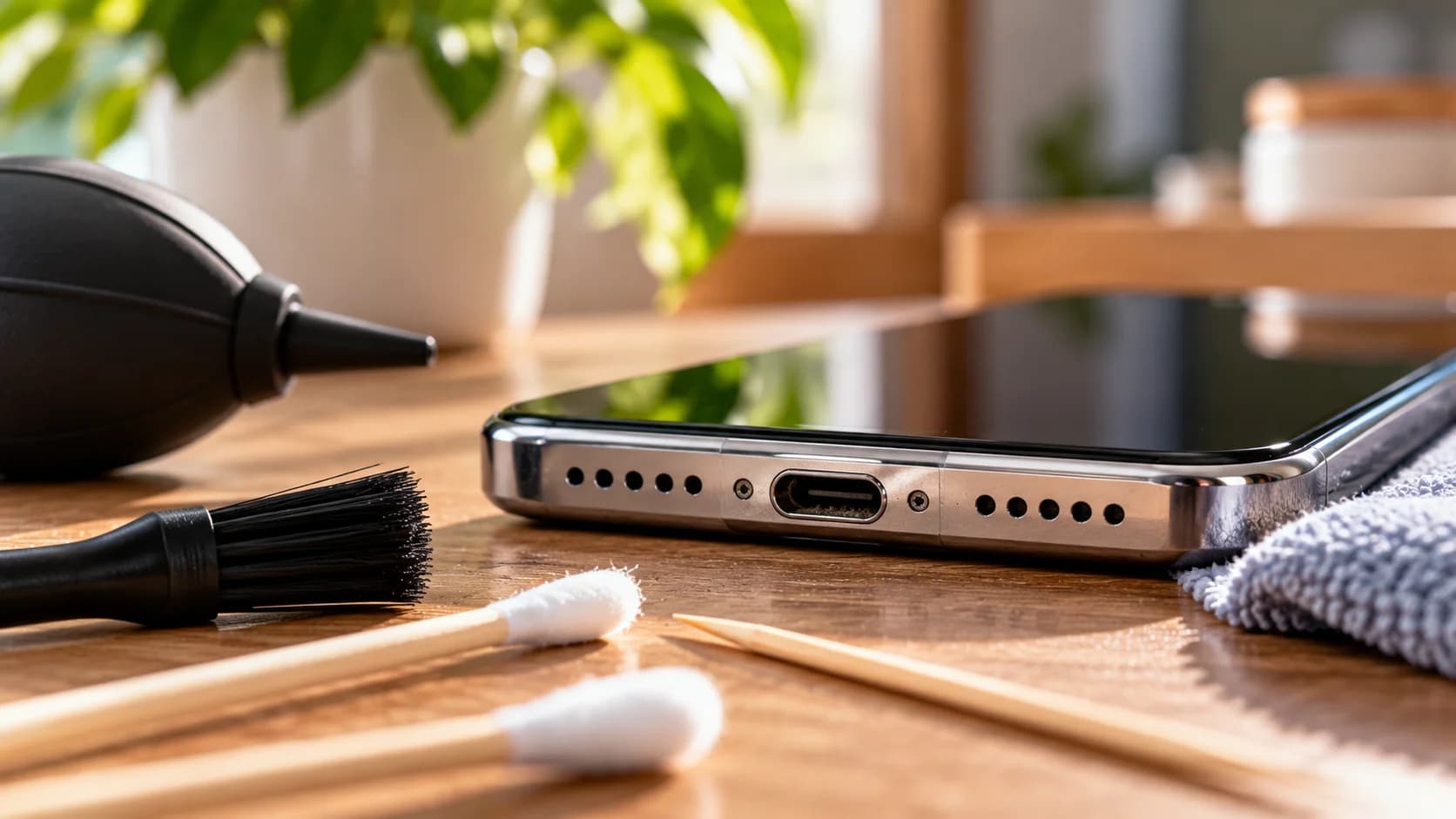 Як почистити зарядний порт телефона від пилу та бруду - очищення USB-C, якщо кабель заряджає смартфон лише під кутом