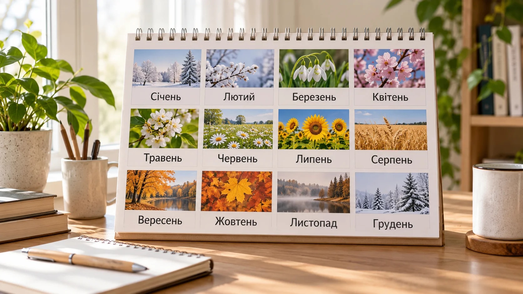 12 місяців українською без зубріння – логіка назв, яку легко запам’ятати