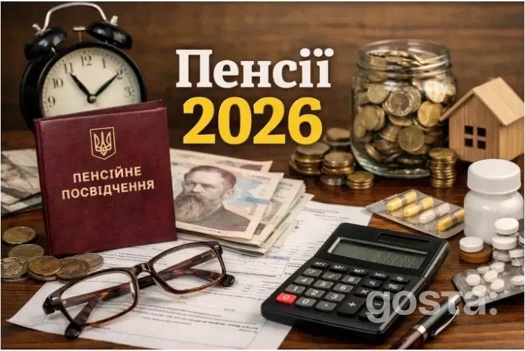 Пенсії 2026 в Україні: нові мінімальні суми, максимальні виплати та доплати за стаж