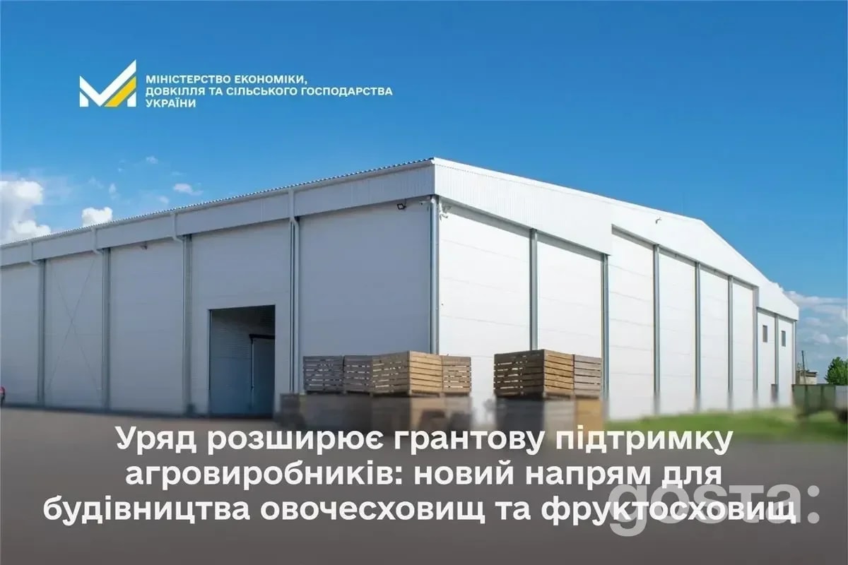 Нові гранти для аграріїв: як отримати до 20 млн грн на овочесховище чи фруктосховище?