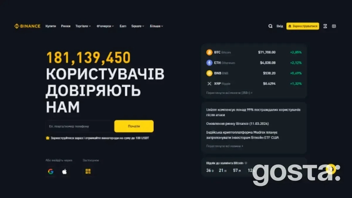 Детальний огляд Binance: вхід в Бінанс, плюси та можливості криптовалютної біржі