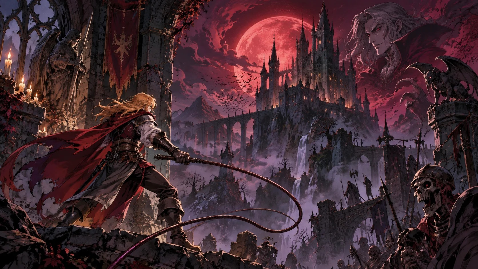 Castlevania Belmont's Curse - Роуз Бельмонт із батогом Vampire Killer у готичному Парижі