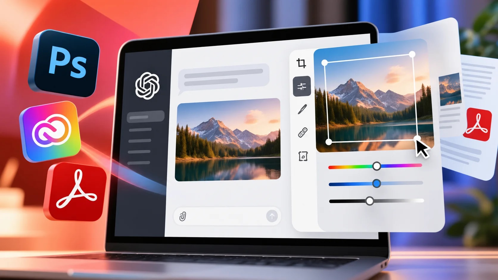 У ChatGPT тепер можна рухати повзунки Photoshop вручну – що змінила Adobe