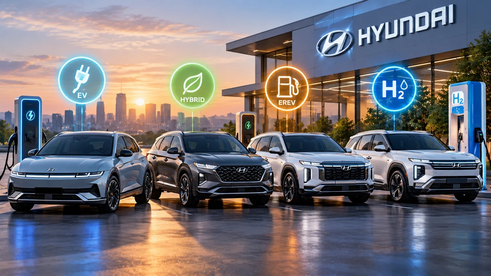 стратегія Hyundai - електромобілі, гібриди, EREV і водневі авто