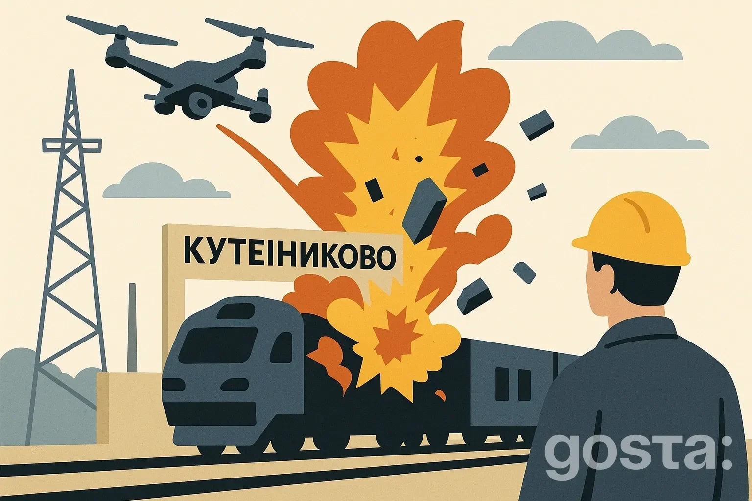 Атака на «Кутейниково»: пошкоджені комунікації спричинили затримки поїздів