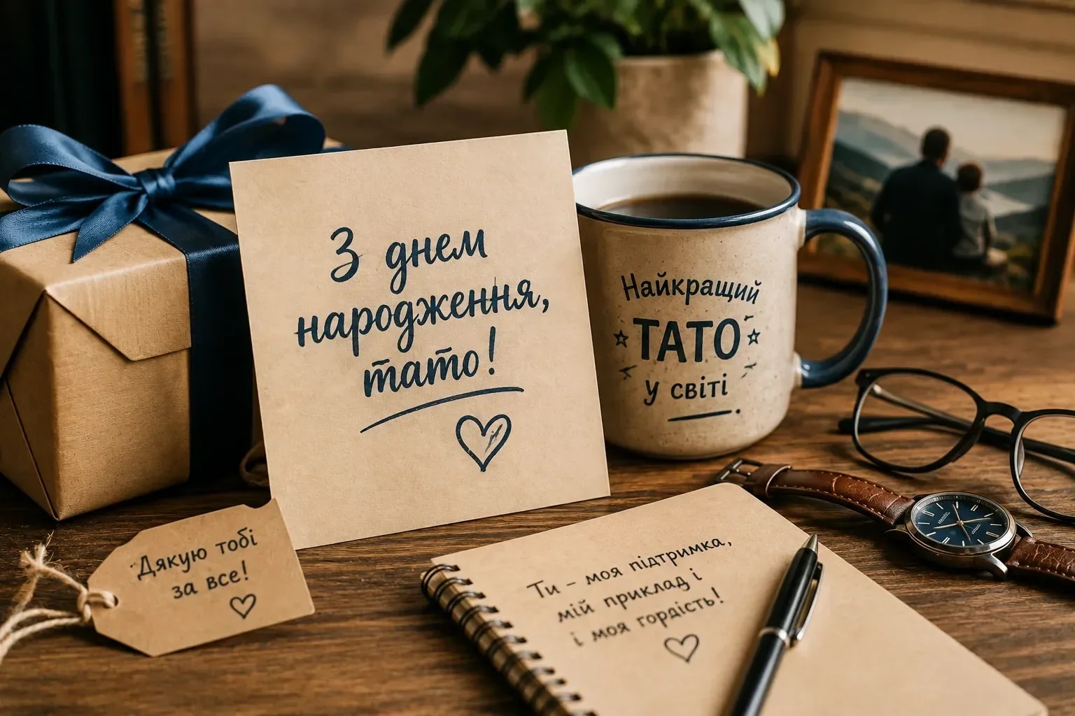 З днем народження татові: добірка приємних та щирих привітань від доньки та сина