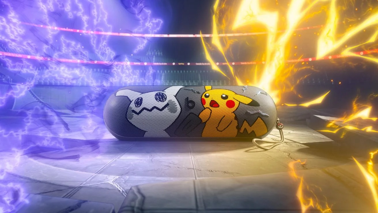 Спеціальна версія колонки Pokémon x Beats Pill із Пікачу, Мімікіу та брелоком Poké Ball