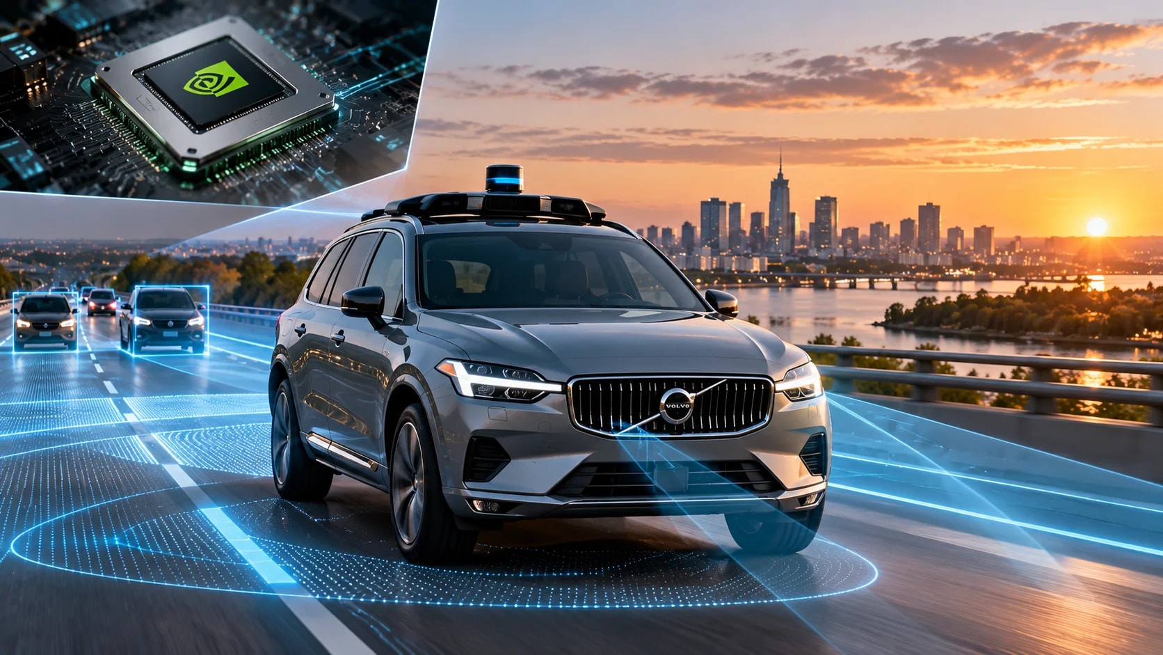 Volvo Cars і NVIDIA Hyperion - нові технології автономного водіння та системи безпеки автомобілів