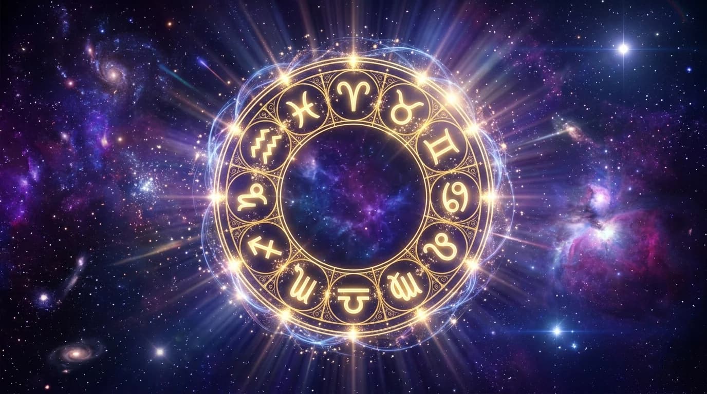 Astrological composition for monthly horoscope July 2026