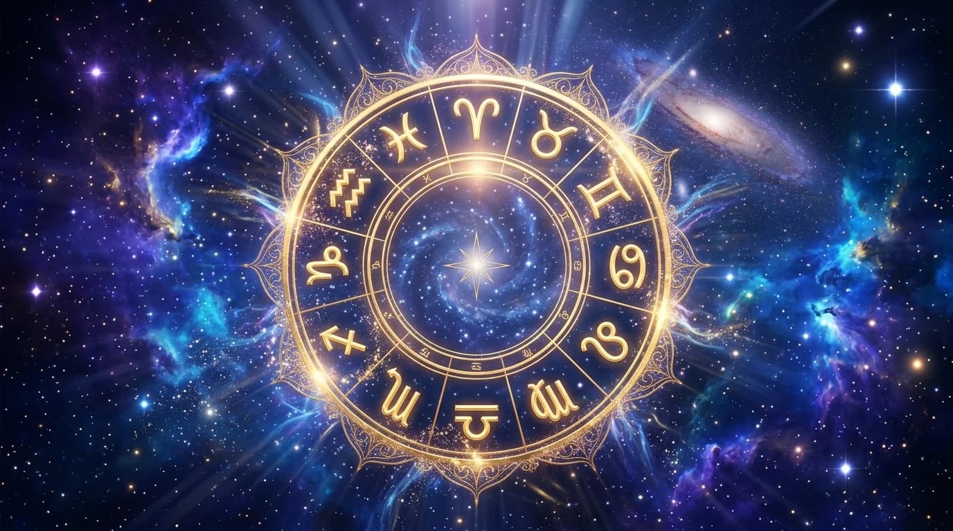 Astrological composition for weekly horoscope June 8-14, 2026