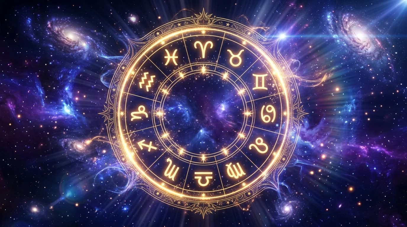 Astrological composition with zodiac symbols for horoscope on May 30, 2026