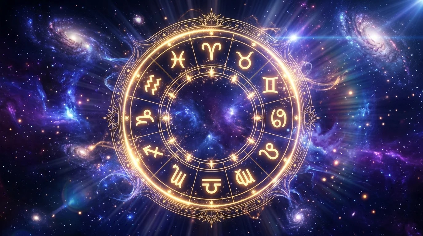 Astrological composition with zodiac symbols for horoscope on May 30, 2026