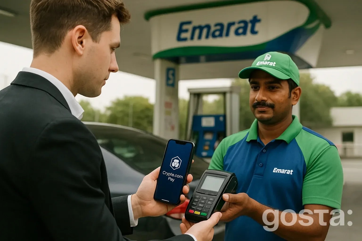 Emarat та Crypto.com запускають оплату криптовалютою на заправках у MENA