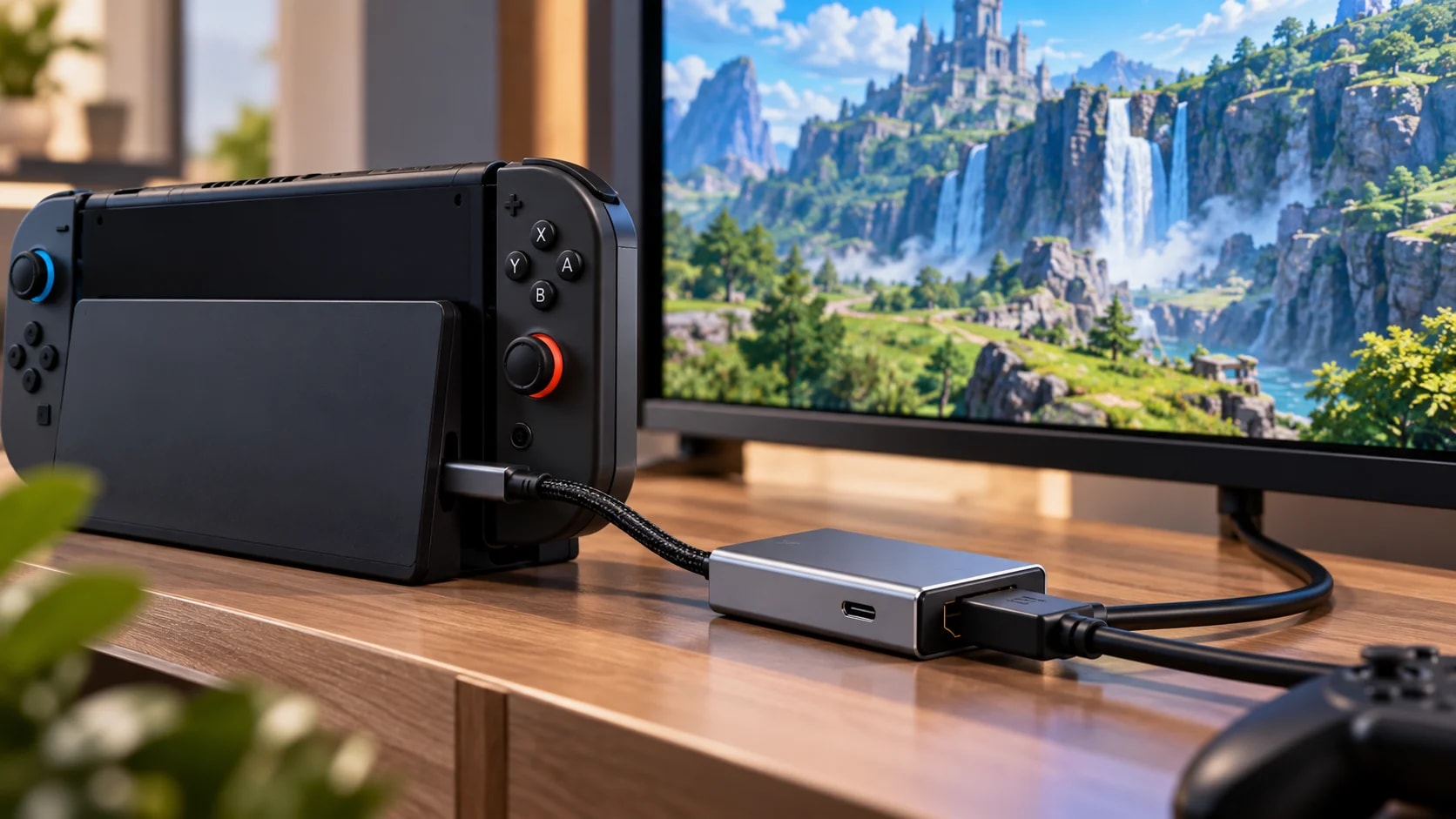 Кабель HIDISC USB-C HDMI для Nintendo Switch 2 з підтримкою 4K 60 Гц і живленням USB Power Delivery 85 Вт