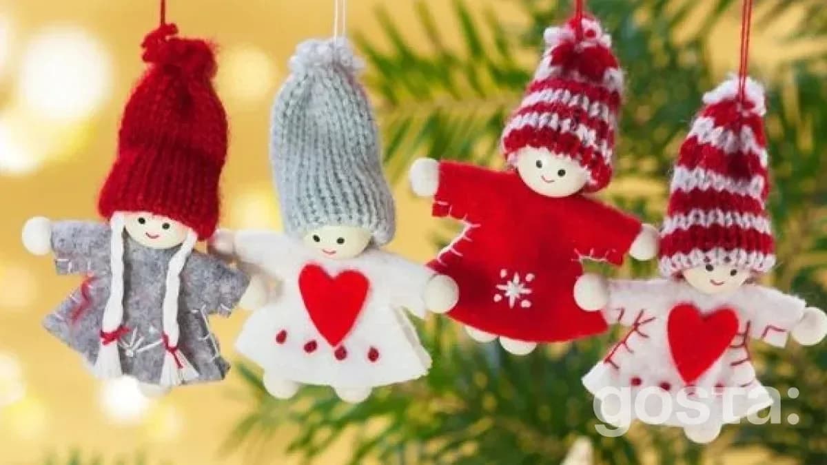 How to make Christmas toys from felt?