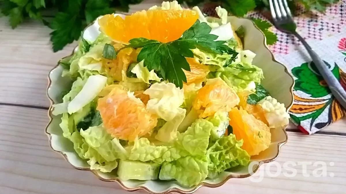 Light Napa Cabbage Salad For Dinner