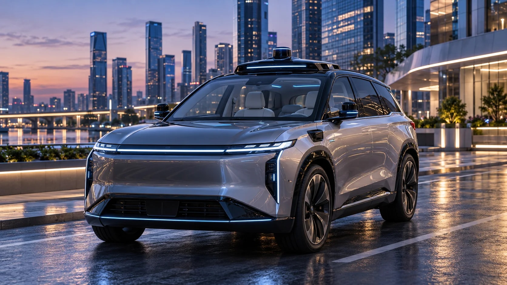 Автономне роботаксі OMODA JAECOO четвертого рівня L4 із системою розпізнавання дороги