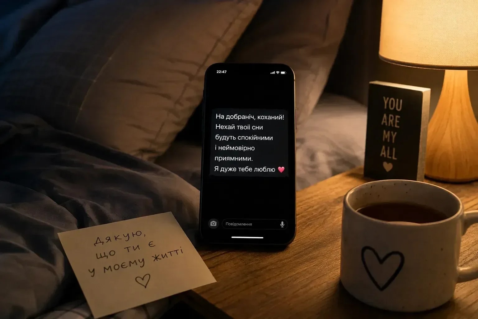 Touching Good Night Messages for Him: 50 Warm, Romantic Texts Before Sleep (No Clichés)