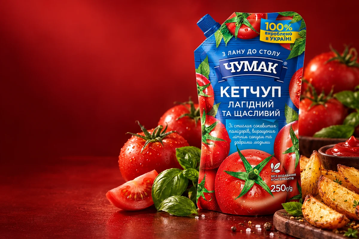 Кетчуп «Лагідний», 250 г — рекламна композиція