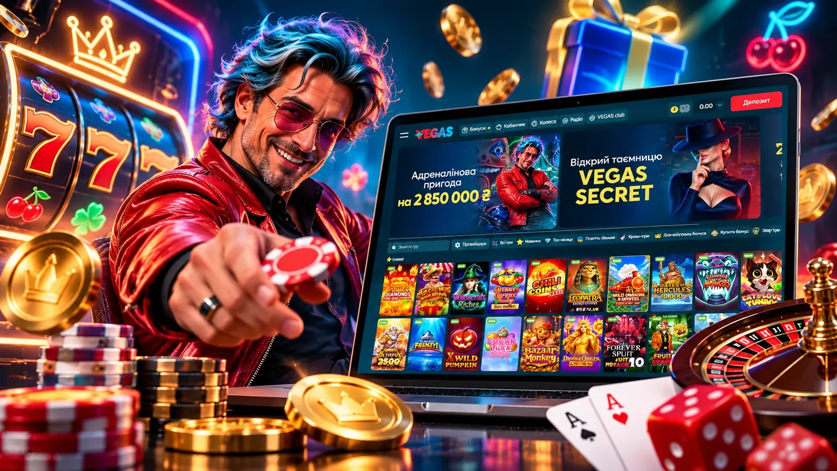 Vegas Casino Україна 2026 – огляд бонусів, ліцензії, ігор та виплат.