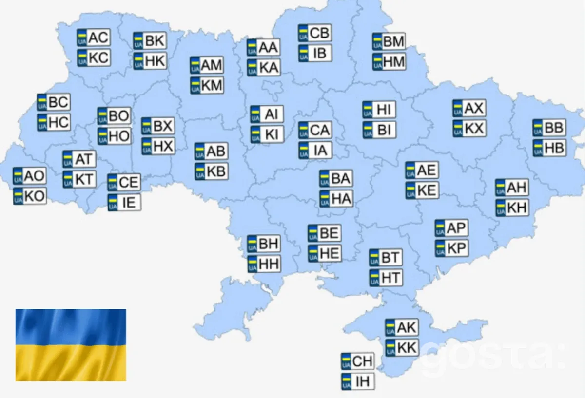 Оформлені онлайн номери авто будуть мати нові мітки
