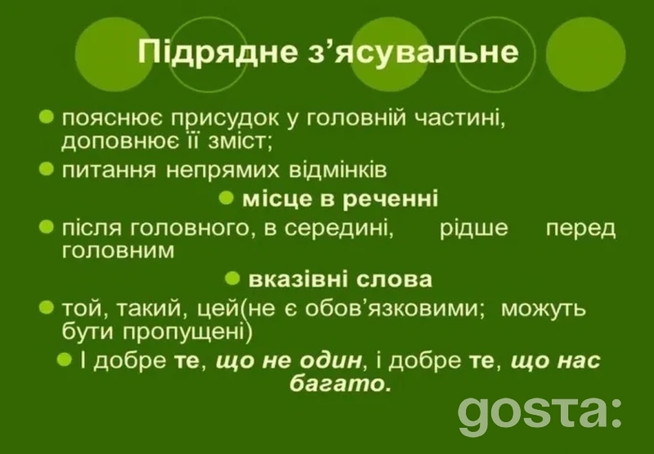 Складнопідрядні речення з підрядним з'ясувальним