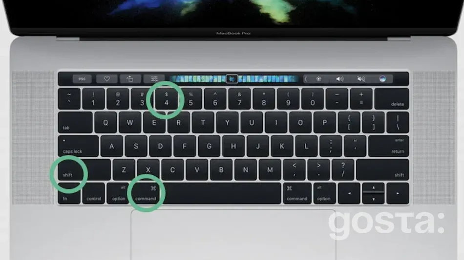 Як зробити скріншот частини екрану на макбуці?