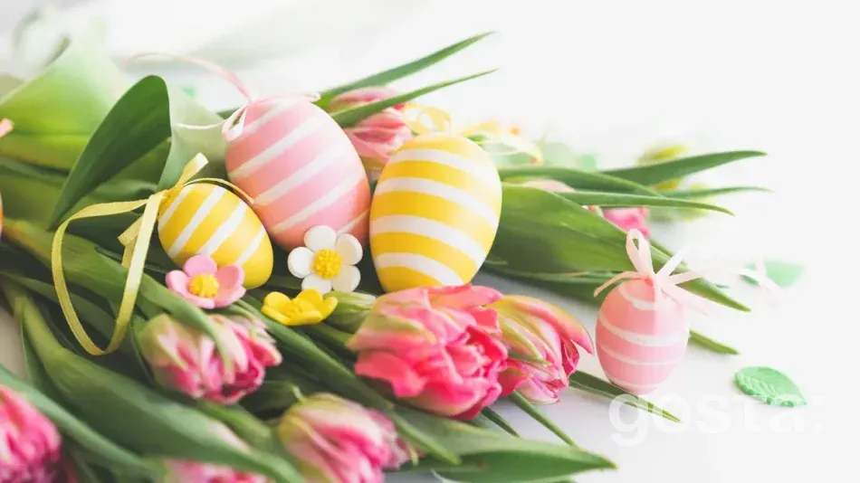 Привітання з Великоднем - фото ніжна листівка