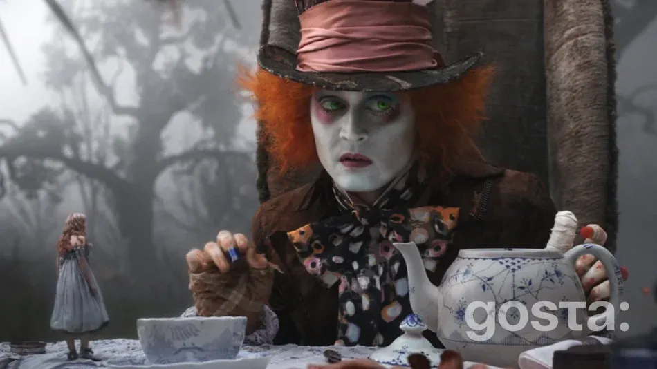 Alice in Wonderland with Mia Wasikowska and Johnny Depp