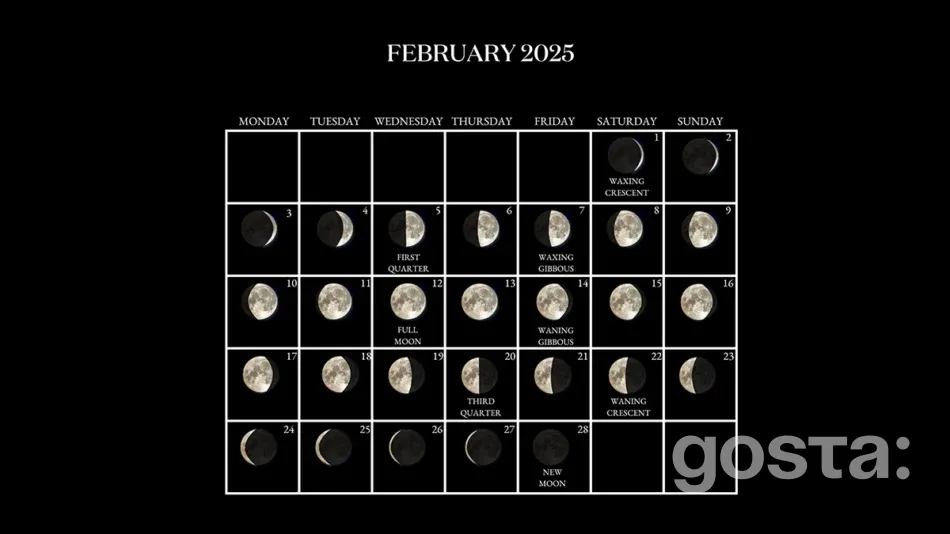 Lunar Calendar For February 2025 When Is The Full Moon