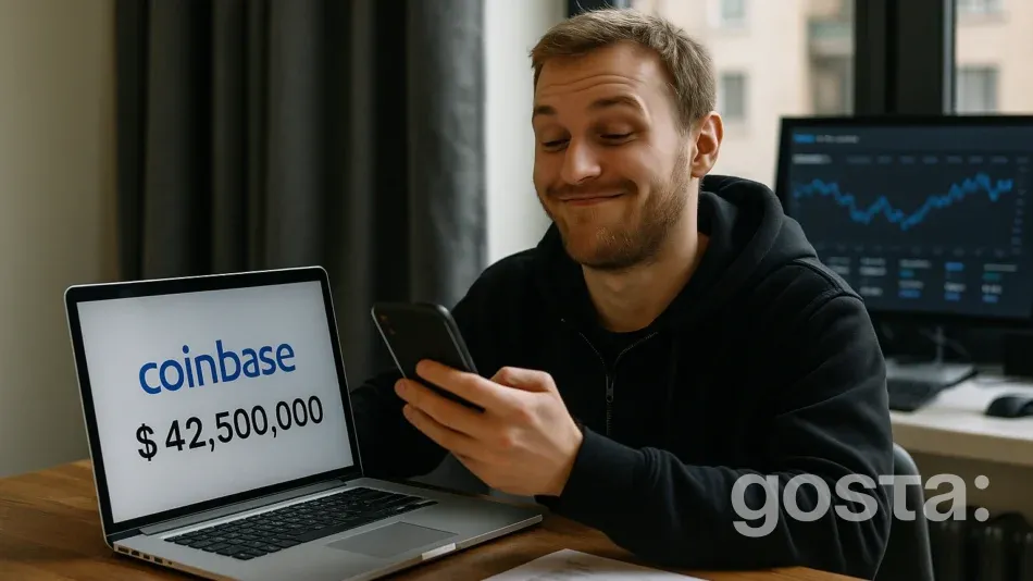 Хакер обміняв $42,5 млн після витоку даних Coinbase