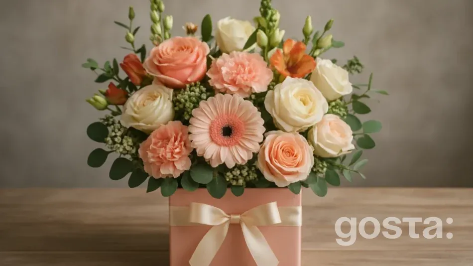 Flower birthday greeting for a friend