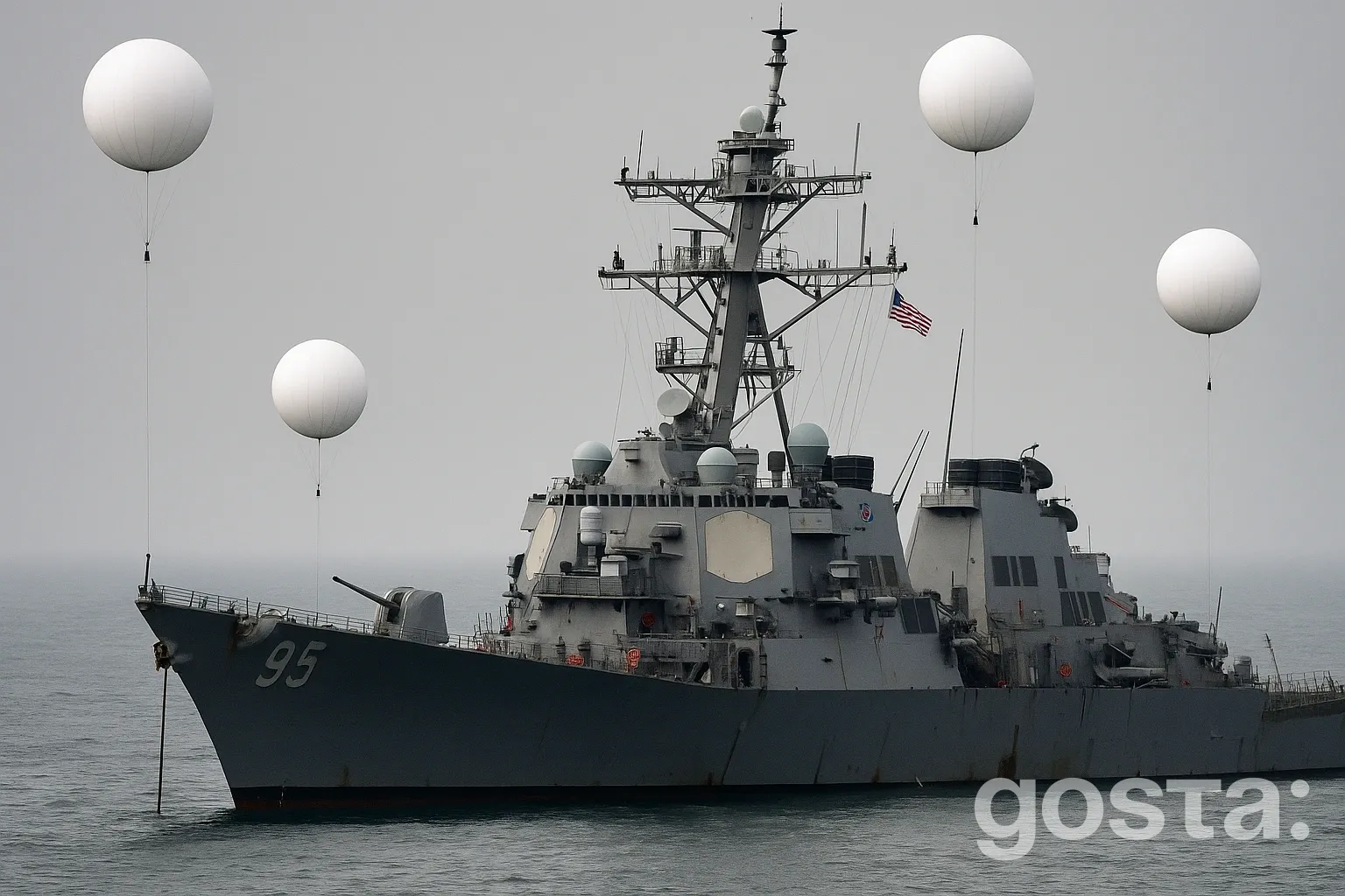 Невідомі білі об'єкти виявлені над аварійним кораблем у Північній Кореї