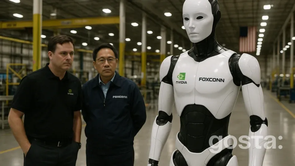 Гуманоїдні роботи на заводі Foxconn: нова ера виробництва серверів Nvidia