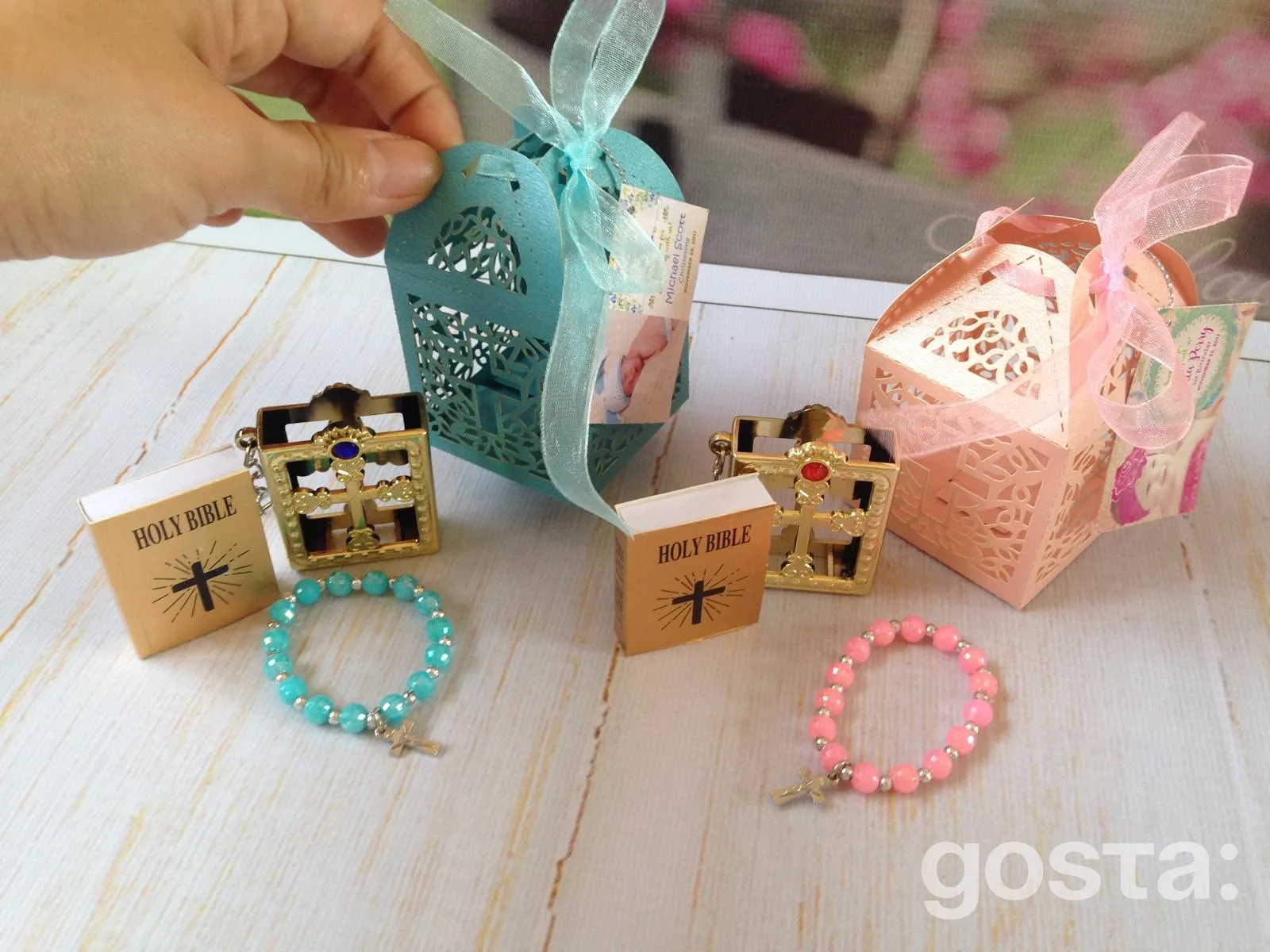 A collection of christening gift ideas