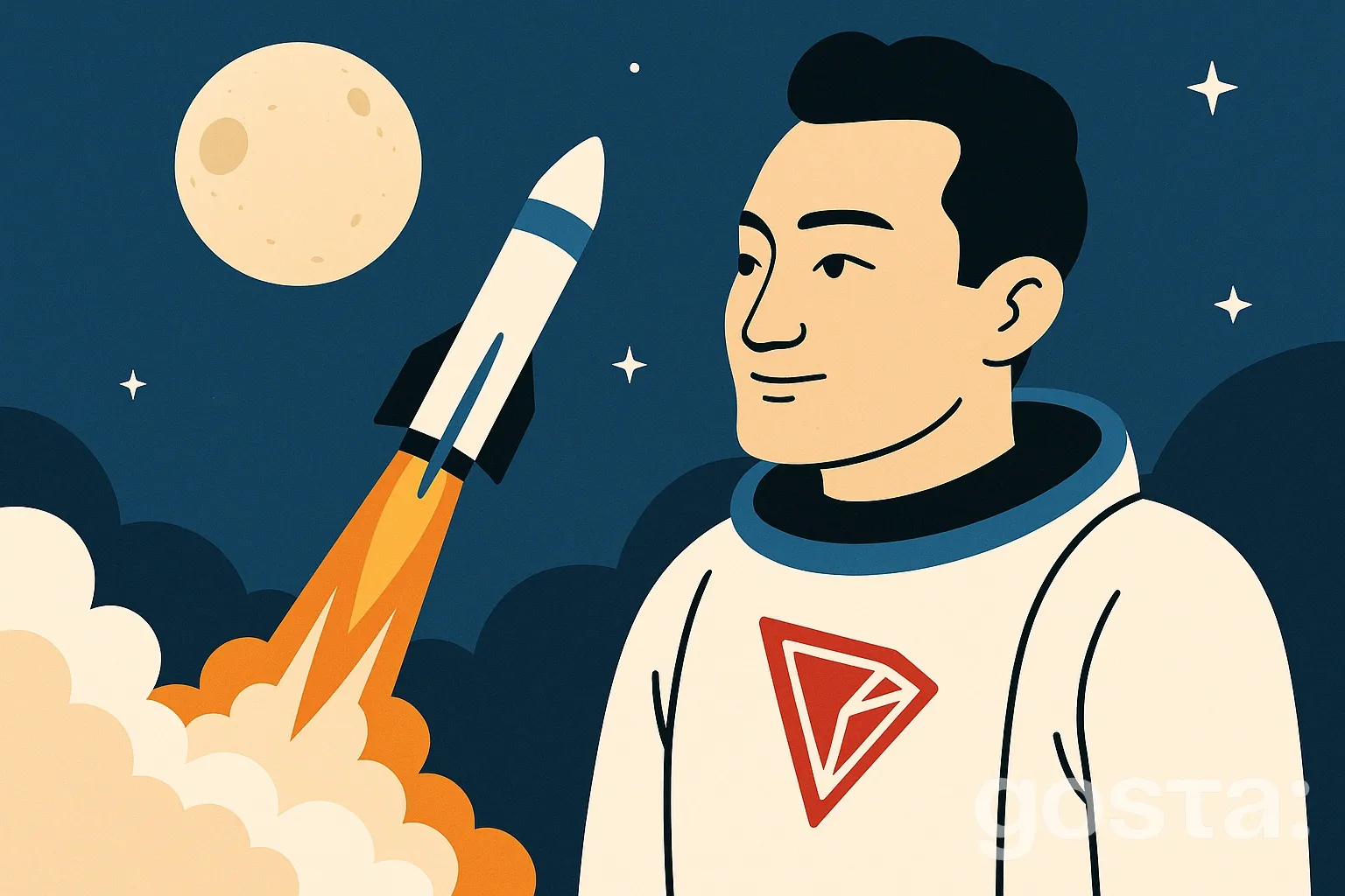 Засновник TRON Джастін Сан здійснив політ у космос з Blue Origin