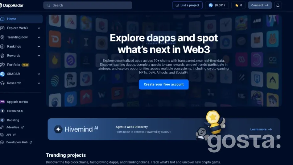 Платформа DappRadar