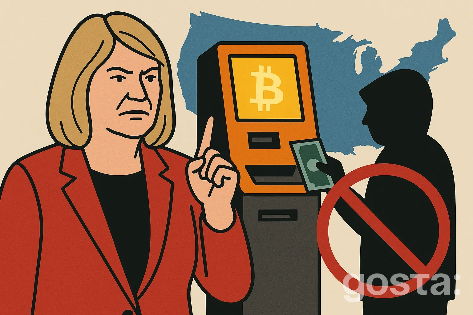 Сенаторка Ламміс підтримує законопроєкт проти шахрайств із криптоматами