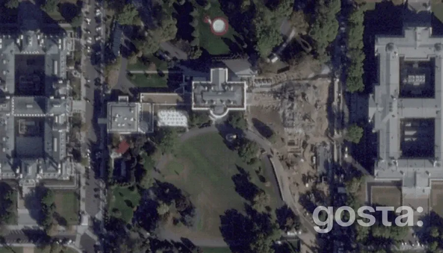 Супутникові знімки показали знесення Східного крила Білого дому – будується нова бальна зала