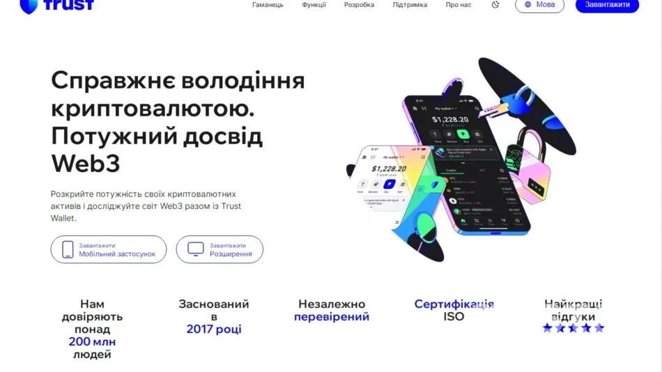Криптогаманець біржі Trust Wallet