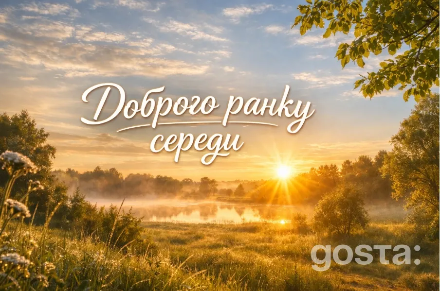 Good Wednesday morning in Ukrainian