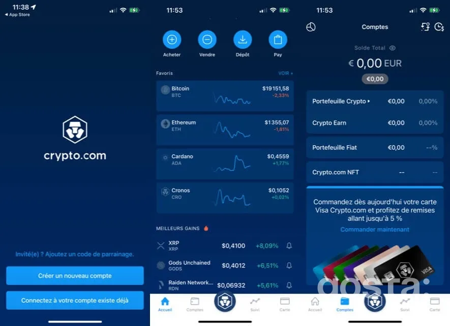 Мобільний додаток криптобіржі Crypto.com