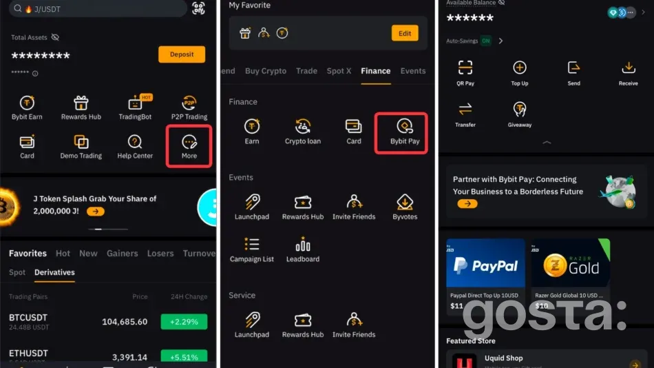 Мобільний додаток криптобіржі Bybit