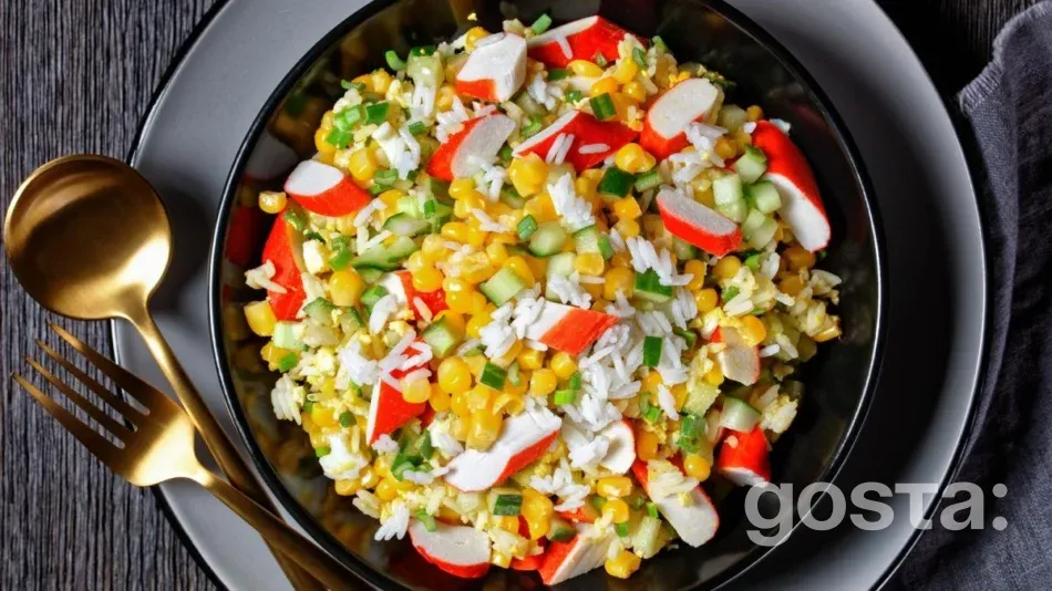 Салат з крабовими паличками